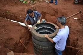 Sustainable Septic Tank Made With Recycled Tires Homesteading The Homestead Survival Com Please Share This Pin Tyres Recycle Septic Tank Homesteading