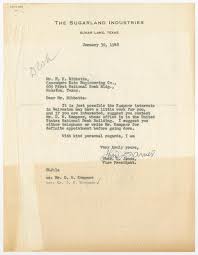 First national bank of st. Letter From Thos L James To R F Hibbetts January 30 1948 The Portal To Texas History