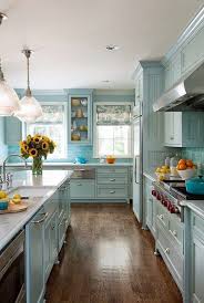 Calm Blue Kitchen Cabinet Paint Color Ideas Interior Design Kitchen Kitchen Interior Kitchen Inspirations