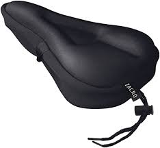 How do you make a bike seat more comfortable? Amazon Com Zacro Gel Bike Seat Cover Bs031 Extra Soft Gel Bicycle Seat Bike Saddle Cushion With Water Dust Resistant Cover Black Sports Outdoors