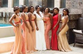 Nigerian Wedding April By Kunbi Oyelese Long Bridesmaid Dresses Bridesmaid Wedding Brides Maid