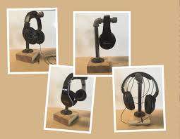 You are organized physically and also psych. Diy Industrial Pipe Headphone Stand Woody Things Llc