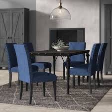 Wayfair kitchenette sets with upholstered. Herculis 5 Piece Dining Set In 2020 Dining Room Blue Blue Dining Room Chairs 7 Piece Dining Set
