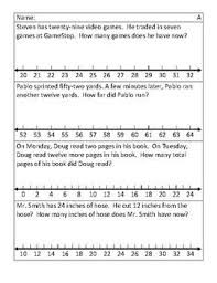 Solving Word Problems On A Number Line Solving Word Problems Word Problems Number Line