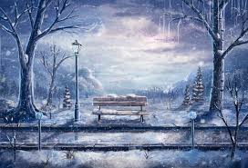 Original Snow Winter Anime Tree Bank Anime Scenery Winter Art Anime Wallpaper