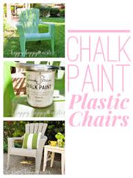 Annie Sloan Chalk Paint And Plastic Outdoor Chairs Happy Happy Nester Painting Plastic Chairs Painting Plastic Plastic Garden Chairs