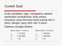 Uji Dua Varians Varians Adalah Simpangan Baku Kuadrat S Kuadrat Ppt Download