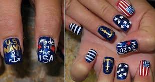 Us Navy Nails Navy Nail Art Navy Nails Navy Nails Design