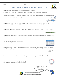 3rd grade multiplication word problem practice! Multiplication Word Problems 4th Grade
