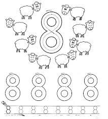 number worksheet crafts and worksheets for preschool toddler kindergarten color 8 tracing 