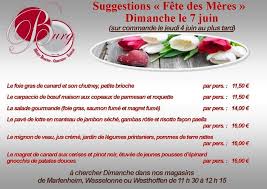 Les mamans sont encore plus à l'honneur que d'habitude pour cette fête. Wasselonne Westhoffen Traiteur Burg Menu Fete Des Meres 2020