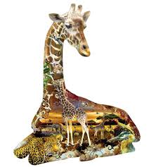 Proudly made in the u.s.a. African Spots 700pc Shaped Jigsaw Puzzle By Sunsout Jigsawpuzzle Com Au