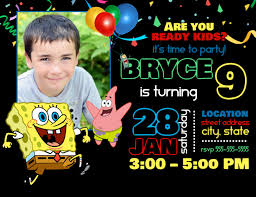 See more ideas about boy birthday invitations, birthday invitations, invitations. Spongebob Birthday Invitation Template Postermywall