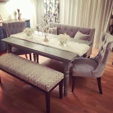 My New Grey Rustic Chic Dining Table Set Tufted Velvet Chairs Velvet Satee And Chevro Farmhouse Dining Room Table Dining Table With Bench Dining Table Chairs This easy step by step tutorial shows you how to create this french farmhouse dining table.