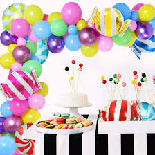 Check out our candy birthday party selection for the very best in unique or custom, handmade pieces from our banners & signs shops. Candy Balloon Garland Arch 109 Pack Candyland Party Decorations For Birthday Baby Shower Christmas With Sweet Candy Lollipop Balloons Amazon Co Uk Kitchen Home