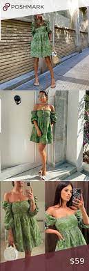 Nwt Zara Green Openwork Embroidered Dress Short Green Dress Embroidered Dress Dresses