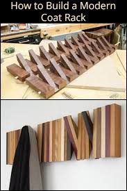 Choose a wood board that you like, here we used a scrap walnut board. How To Build A Modern Coat Rack Modern Coat Rack Diy Furniture Projects Diy Home Decor