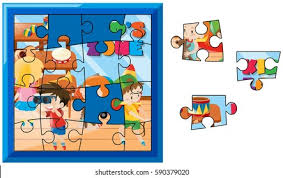 Get hints, track time, print, access previous puzzles and much more. Jigsaw Puzzle Game Kids Playing Room Stock Vector Royalty Free 590379020