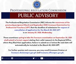 Entdecke rezepte, einrichtungsideen, stilinterpretationen und andere ideen zum ausprobieren. Deadline Of Submission For Request Of Cancellation Of Application For The March 2021 Licensure Examination For Professional Teachers Professional Regulation Commission
