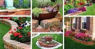 14 Brick Flower Bed Design Ideas You Can Replicate Instantly Flower Bed Design Brick Flower Bed Rock Landscaping Ideas