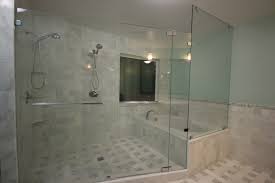 Add privacy to your shower with standard 1/4 in. Custom Shower Door With Tub Enclosed In Wet Room Mia Shower Doors
