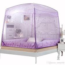 Cotton kid baby bed canopy bedcover mosquito net curtain bedding round dome tent fly insect protection. 4 Corner Post Bed Canopy Mosquito Net Netting Bedding Lace Queen King Bed 3color Home Garden Bedding