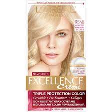 L Oreal Paris Excellence Creme Triple Protection Color 6 3 Fl Oz 3 Natural Black 1 Kit In 2021 Grey Hair Coverage Permanent Hair Color Natural Blondes