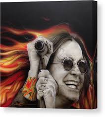 Ozzy's Fire Canvas Print by Christian Chapman Art