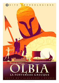 Il Y A Plus De 2000 Ans Sur Nos Cotes Monsieur Z Illustration Travel Posters Vintage Travel Posters Space Poster