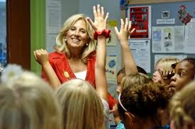 Joe biden age, wiki, height, family, wife, education & more. Dr Jill Biden Wife Of Vice President Joe Biden Answers Questions From Children At The Chapel