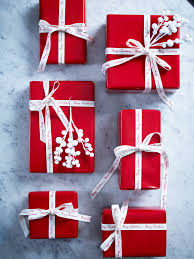 Red Wrapping Paper Christmas Present Wrap Christmas Gift Wrapping Gift Wrapping