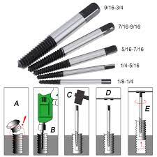 Buy 5pcs Screw Extractor Easy Out Set Drill Bits Guide Broken Damaged Bolt Remover At Affordable Prices Free Shipping Real Reviews With Photos Joom