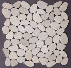 Maybe you would like to learn more about one of these? White Pebble Flat Tile 12 X12 River Rock Stone Mosaic Wall Shower Floor Meshed Ebay