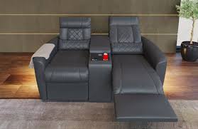 2 sitzer sofa palm bay mit schlaffunktion poco couch gunstig. Kinosessel Relax Leder Mit Kuhlenden Becherhalter Und Reclinerfunktion