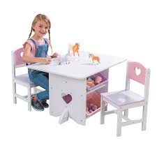 Kidkraft Heart Table Chair Set Walmart Com In 2020 Kids Table And Chairs Table And Chair Sets Table And Chairs