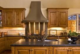 Knotty Alder Cabinets With Black Countertops Light Colored Backsplash Country Kitchen Designs Kitchen Decor Ikea Alder Kitchen Cabinets