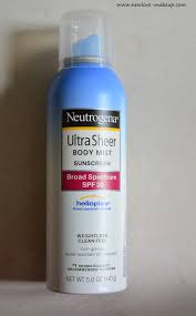 Neutrogena Ultra Sheer Body Mist Sunscreen Spf 30 Review New Love Makeup