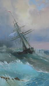 Pin By St Marys Tall Ship Alliance In On Tall Ship In Rough Sea Wave Painting Boat Painting Sea Painting