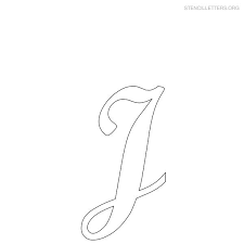 Cursive is used with any word you want to write in cursive. Stencil Letters J Printable Free J Stencils Stencil Letters Org