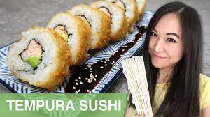 Viele sushi rezepte sind ohnehin vegetarisch oder lassen sich leicht. Rezept Tempura Sushi Selber Machen Japanisch Kochen Youtube