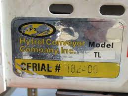 Hytrol, Model TL, 84 long x 34 wide, neoprene belt conveyor | eBay
