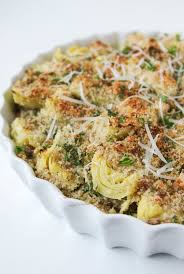 Canned Artichoke Hearts With Parmesan Breadcrumb Topping Recipe Artichoke Recipes Artichoke Heart Recipes Baked Artichoke