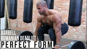 Get lifting tips for beginners. Perfect Form Barbell Romanian Deadlift Youtube