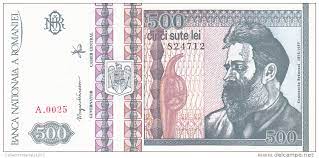 Convert 500 usd to mdl with the transferwise currency converter. Romania 2058a Banknote 500 Cinci Sute Lei 1992 Unc Romania