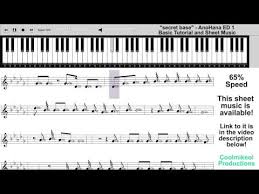 Anohana Secret Base Piano Tutorial Youtube