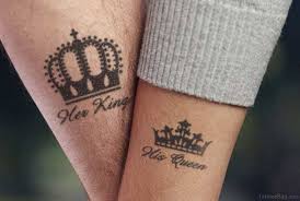 Oh, and if you both also happen to love cards, you really can't beat this variation. 48 King And Queen Tattoos For Wrist