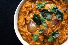 Kannada Spiced Lentil Stew With Curry Leaves And Coconut Indian Food Recipes Spiced Lentils Lentil Stew