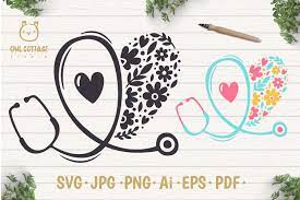 Download Floral Stethoscope Svg Nurse Floral Svg Nurse Tattoo 575160 Cut Files Design Bundles
