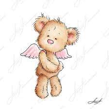 Maybe you would like to learn more about one of these? Teddy Bear With The Pink Wings Nursery Wall Decor Etsy Teddy Bear Drawing Teddy Bear Tattoos Cute Bear Drawings