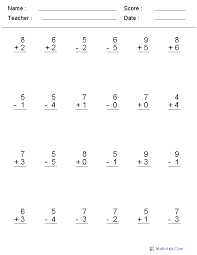 Learners will answer 20 problems designed to assess their understanding of addition and subtraction facts within 20 in this engaging math worksheet. Mixed Problems Worksheets Mixed Problems Worksheets For Practice